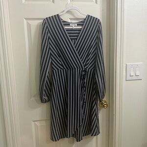 Corporate modest wrap dress